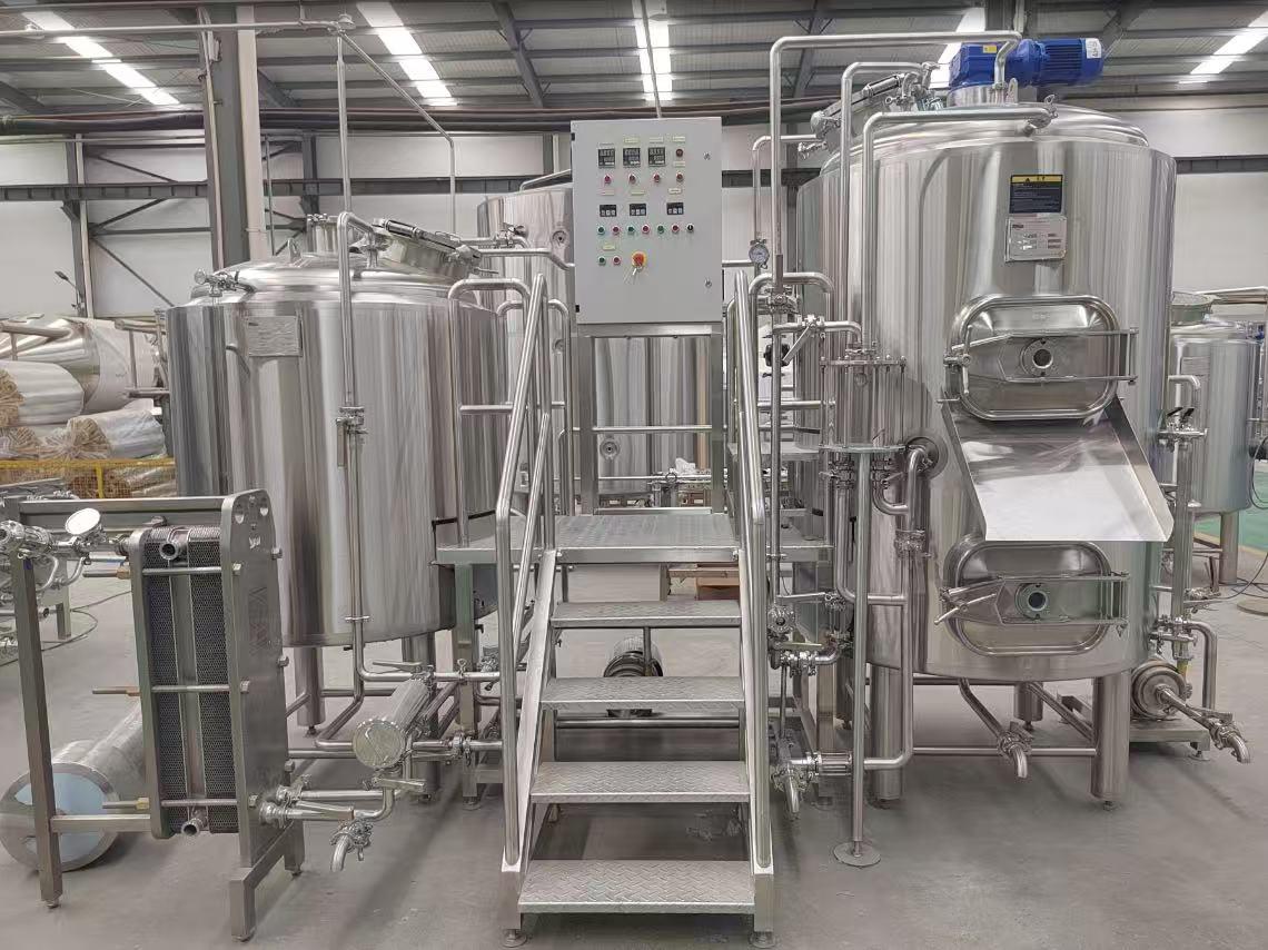 300L complete combined three-vessel brewery equipment